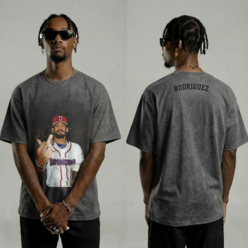 Rodriguez Baseball Graphic T-Shirt – Black Sports Fan Apparel