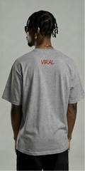 Men’s Grey Tee with Red Print – “Be Original, Unfollow the Trend”