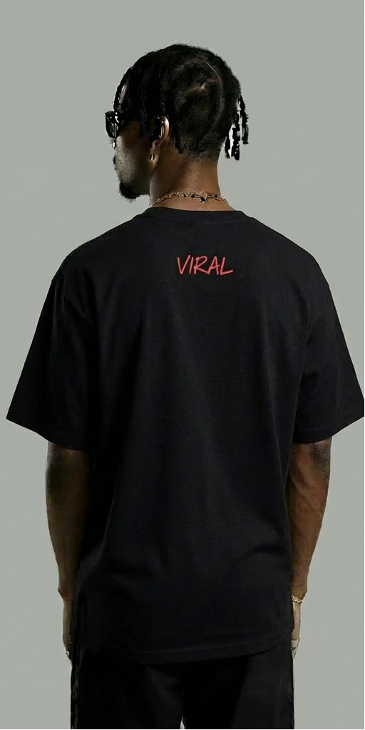 Men’s Black Tee with Red Print – “Be Original, Unfollow the Trend”