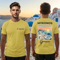 Mykonos Greece Shirt - Yellow