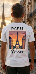 Paris Eiffel Tower Shirt – France Vacation Graphic Tee for Men