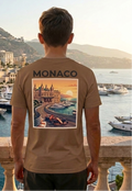 Monaco Urban Brown T-Shirt – Trendy Streetwear Graphic Tee