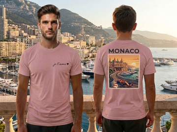 Monaco Urban Pink T-Shirt – Trendy Streetwear Graphic Tee
