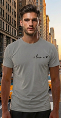 New York Grey T-Shirt – NYC Skyline Graphic Tee – USA Travel Shirt