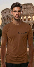 Rome Italy Brown T-Shirt – Colosseum Graphic Tee – Romantic Travel Shirt