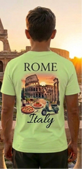 Rome Italy Light Green T-Shirt – Colosseum Graphic Tee – Romantic Travel Shirt