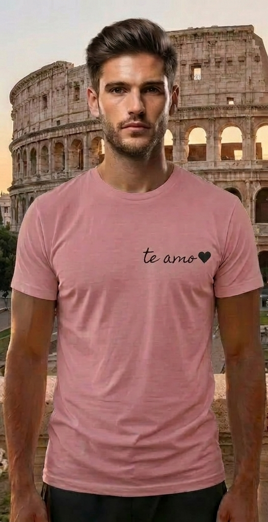 Rome Italy Pink T-Shirt – Colosseum Graphic Tee – Romantic Travel Shirt