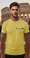 Rome Italy Yellow T-Shirt – Colosseum Graphic Tee – Romantic Travel Shirt