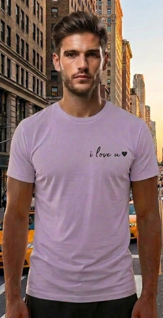 New York Purple T-Shirt – NYC Skyline Graphic Tee – USA Travel Shirt