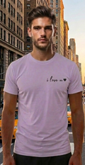 New York Purple T-Shirt – NYC Skyline Graphic Tee – USA Travel Shirt