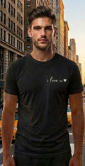 New York Black T-Shirt – NYC Skyline Graphic Tee – USA Travel Shirt