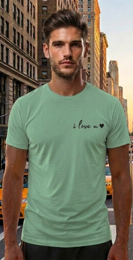 New York Green T-Shirt – NYC Skyline Graphic Tee – USA Travel Shirt