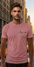 New York Pink T-Shirt – NYC Skyline Graphic Tee – USA Travel Shirt