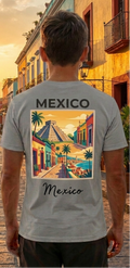 Mexico Grey T-Shirt – Mexican Graphic Tee – Travel Vacation Shirt