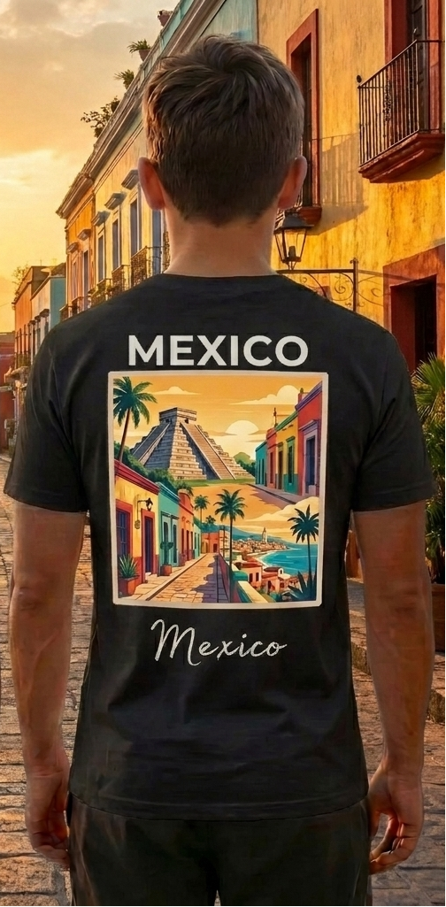 Mexico Brown T-Shirt – Mexican Graphic Tee – Travel Vacation Shirt