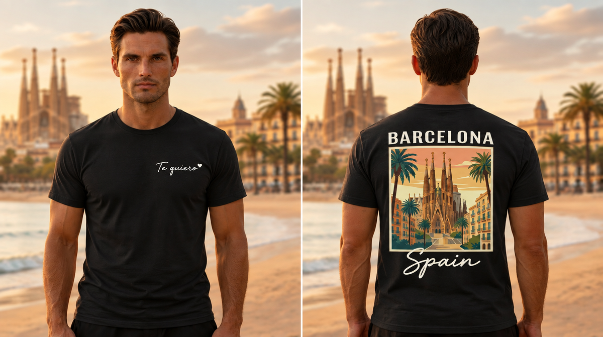 Barcelona Graphic T-Shirt - Black