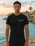 Ibiza Travel T-Shirt - Black Front