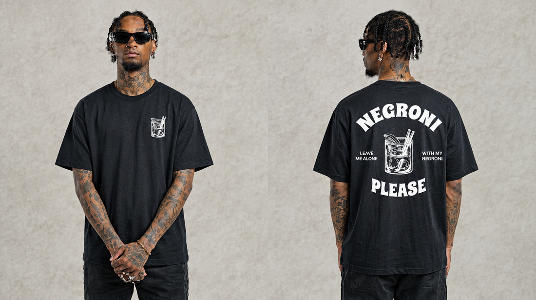Negroni Please Graphic Tee - Black