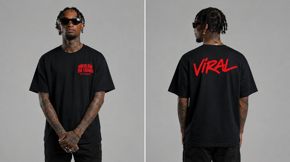 Be Original Unfollow the Trend - Black Red