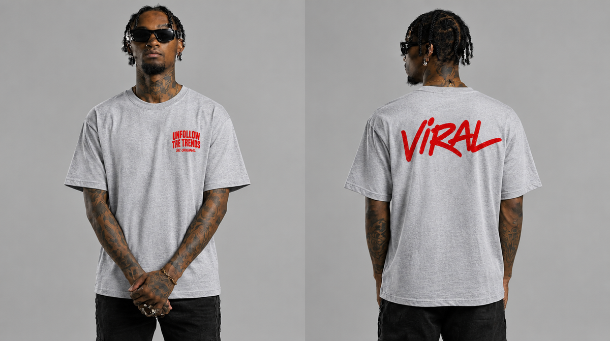 Be Original Unfollow the Trend - Grey Red