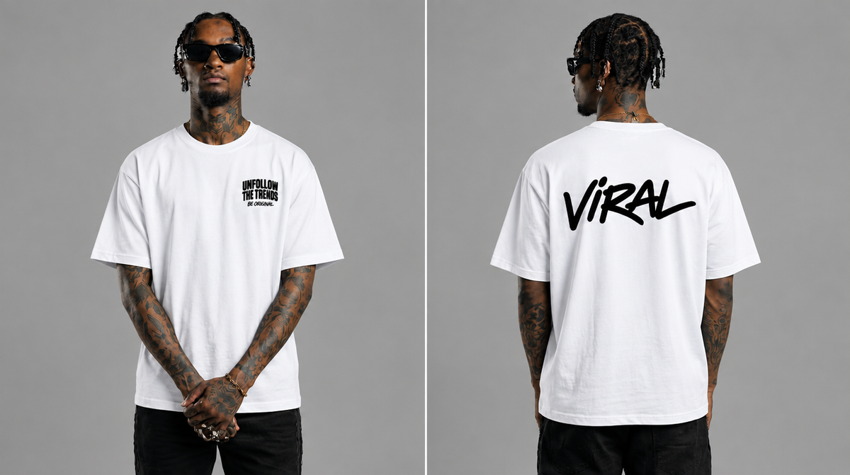Be Original Unfollow the Trend - White Black