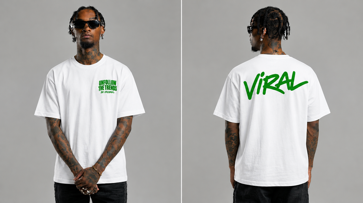Be Original Unfollow the Trend - White Green