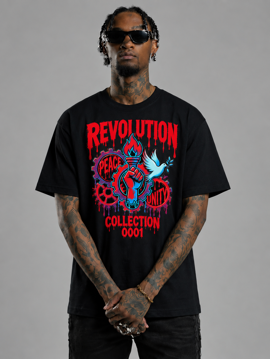 Urban Revolution Graphic Tee - Black