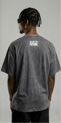 We Are The Future White Text Grey T-Shirt – Streetwear Graphic Tee