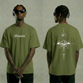 Dreamin' Mountain Compass Graphic T-Shirt - Green
