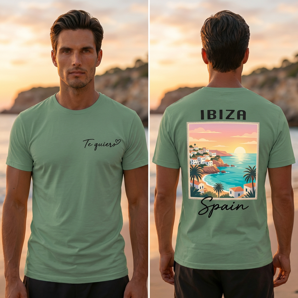 Ibiza Travel T-Shirt - Green
