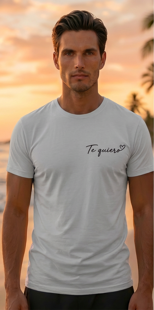 Barcelona Graphic Grey T-Shirt – Trendy Summer Travel Shirt Spain