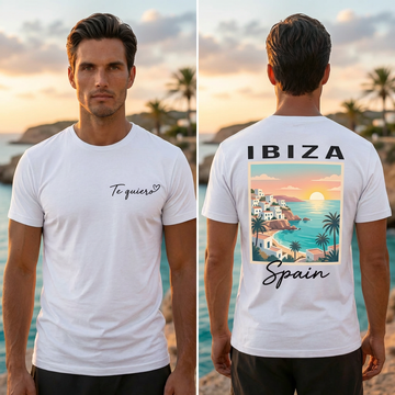 Ibiza Travel T-Shirt – Premium White Summer Shirt Spain