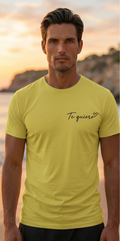 Ibiza Travel T-Shirt – Premium Yellow Summer Shirt Spain