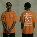 More Espresso Graphic T-Shirt - Orange
