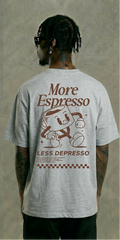 More Espresso Graphic T-Shirt – Coffee Lover Streetwear Tee Grey