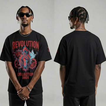 Black Revolution Graphic T-Shirt – Unity Peace Streetwear Tee