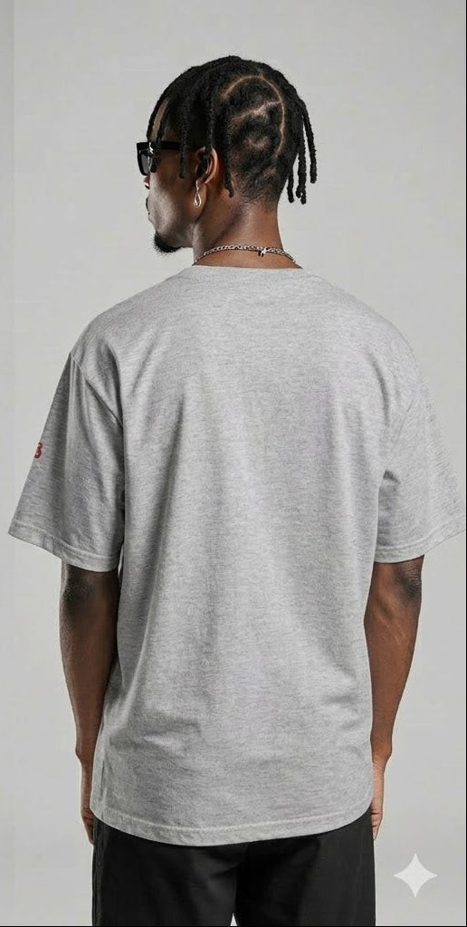 Revolution Graphic Gray T-Shirt – Urban Streetwear Unity Peace Tee