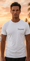 Greek Santorini White T-Shirt – Summer Travel Graphic Tee for Men